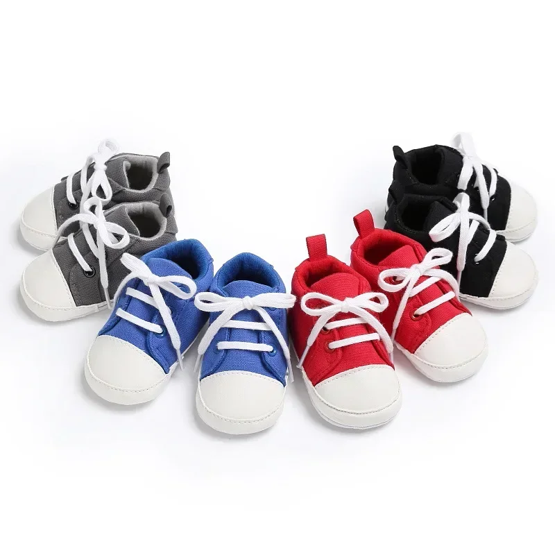 

Mother Kids Baby Shoes First walker Unisex Canvas Sneaker For Infant All season suitable Casual Prewalker