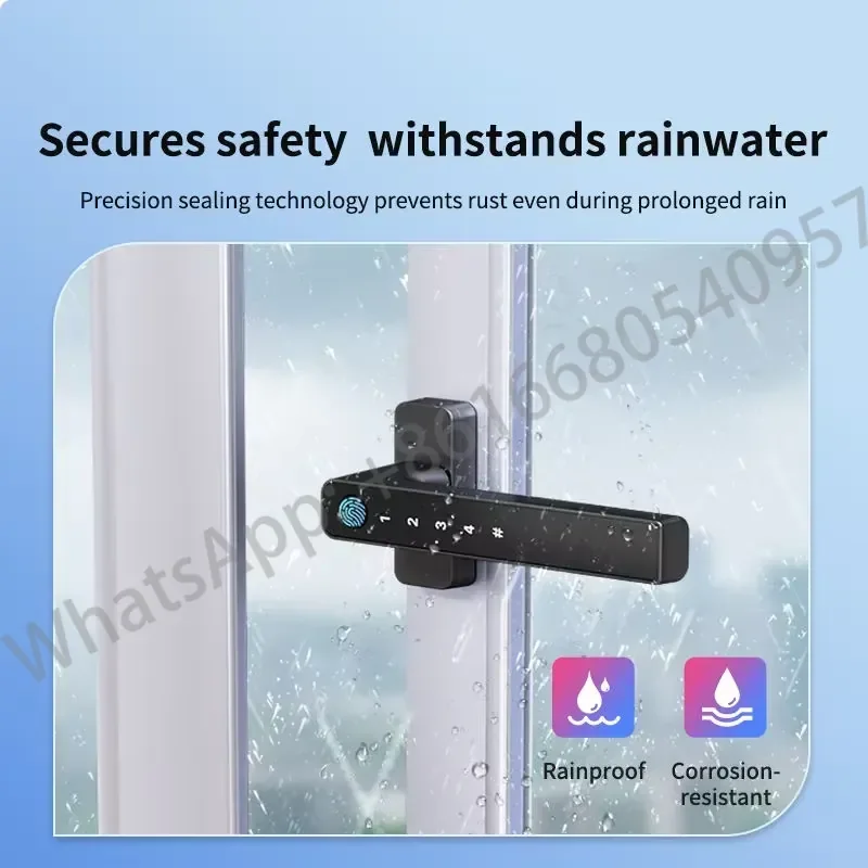 Finger Security Wood Window Keyless Smart Entry Via App IP65 Waterproof Aluminium Alloy Build Easy Installation