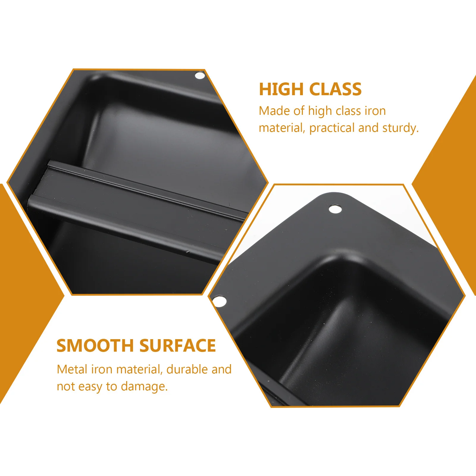 

Premium Iron Speaker Sturdy Black For Sound Box Stage Outdoor Durable Handle Speaker Cabinet Grasp Audio Equipment Iron Sound