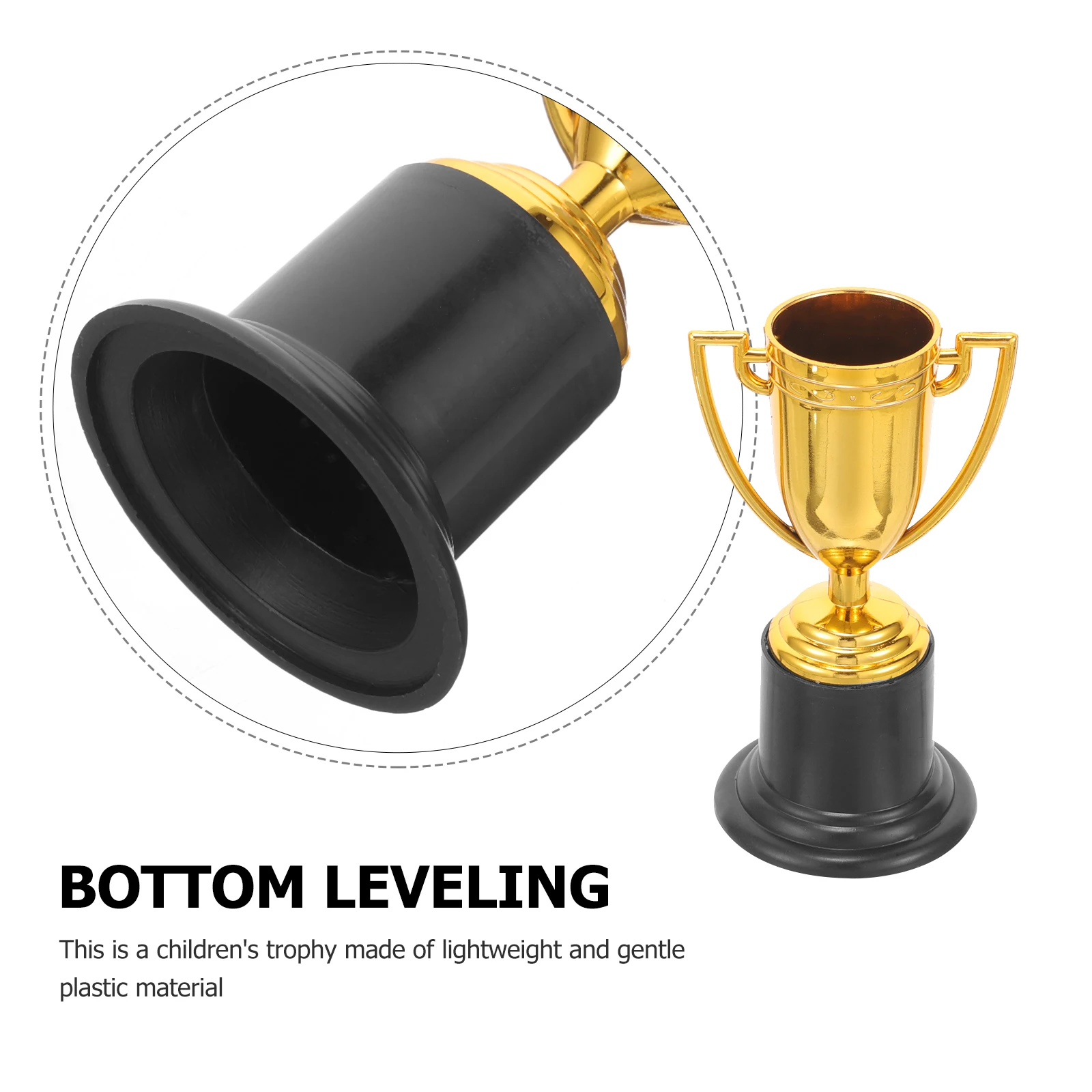

10pcs Plastic Award Classroom Supplies Delicate Small Award Ceremony Trophy Decorative Trophy For Children Room Decor