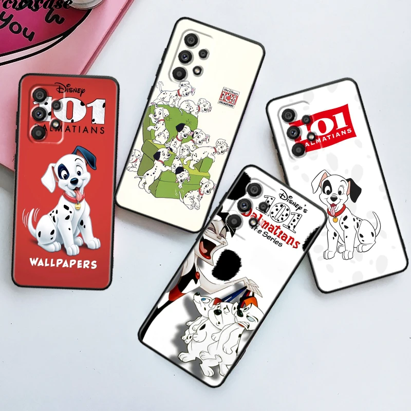 Anime 101 Dalmatians For Samsung A53 A52 A33 A32 A51 A71 A21S A13 A73 A55 A22 A23 A35 A72 A54 A12 5G Black Cover Phone Case