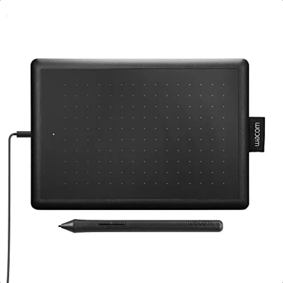 

One by Wacom Small Graphics Drawing Tablet 8.3 x 5.7 Inches Portable Versatile for Students and Creators Ergonomic 2048 Prure S
