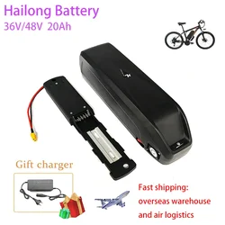 Hailong-Batería de 36V, 48V, 20Ah, 30A, BMS para 36V, 48V, 250W, 350W, 500W, 750W, 1000W, paquete de energía, viene con cargador