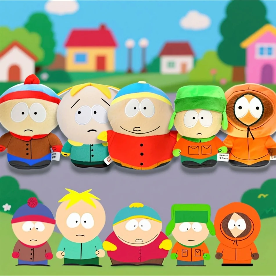 20cm Anime dibujos animados personaje del Parque Sur Cartman Stan Butters muñeco de peluche niño chico juguete de peluche para niños regalos de navidad almohada
