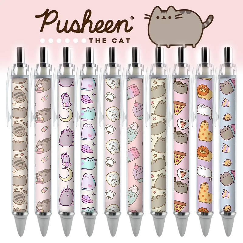 2/4 PCS Kawaii Cartoon Cat Gel Pens Animals Stationery School HD Pattern Creative Writing Supplies Caneta for Student Kids Gifts