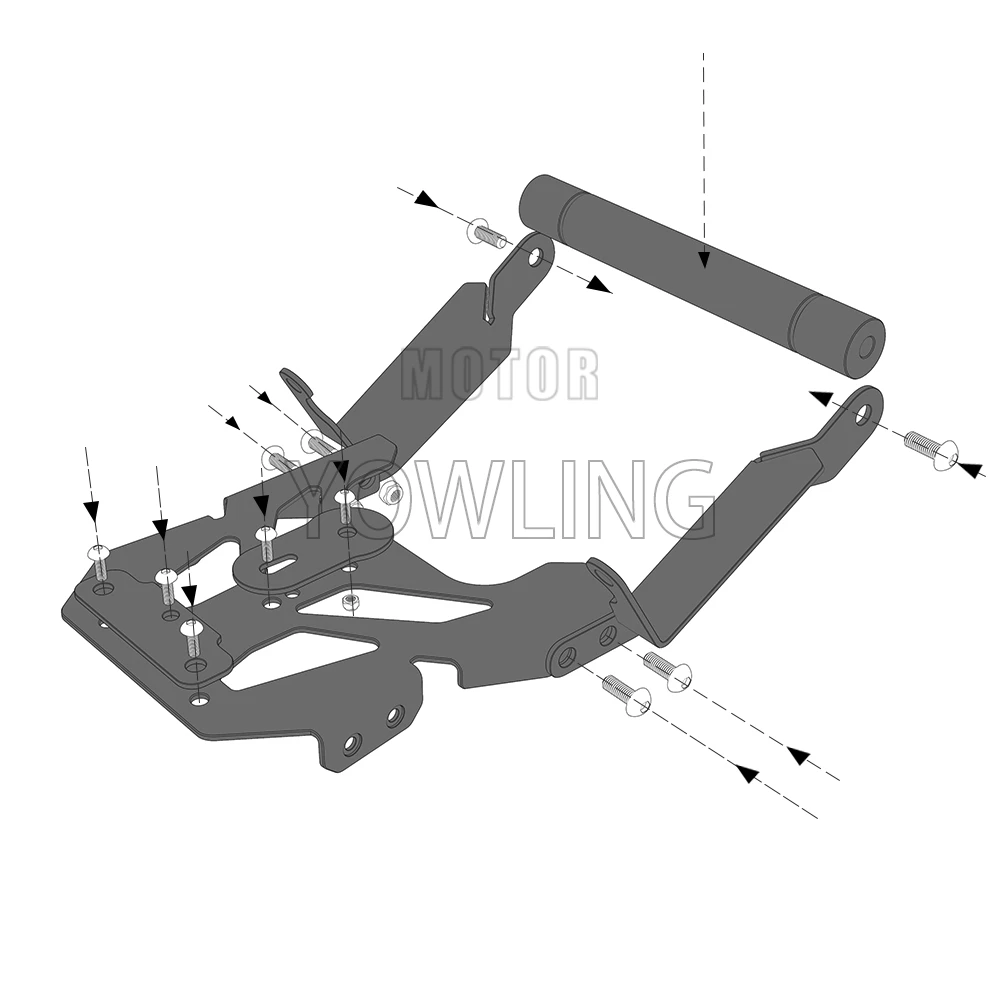 For Yamaha Tracer 9GT 9 GT Tracer9 GT+ Plus 2023-2026 Phone GPS Navigation Mount Bracket Handlebar Bar Extension Stand Holder - view 3