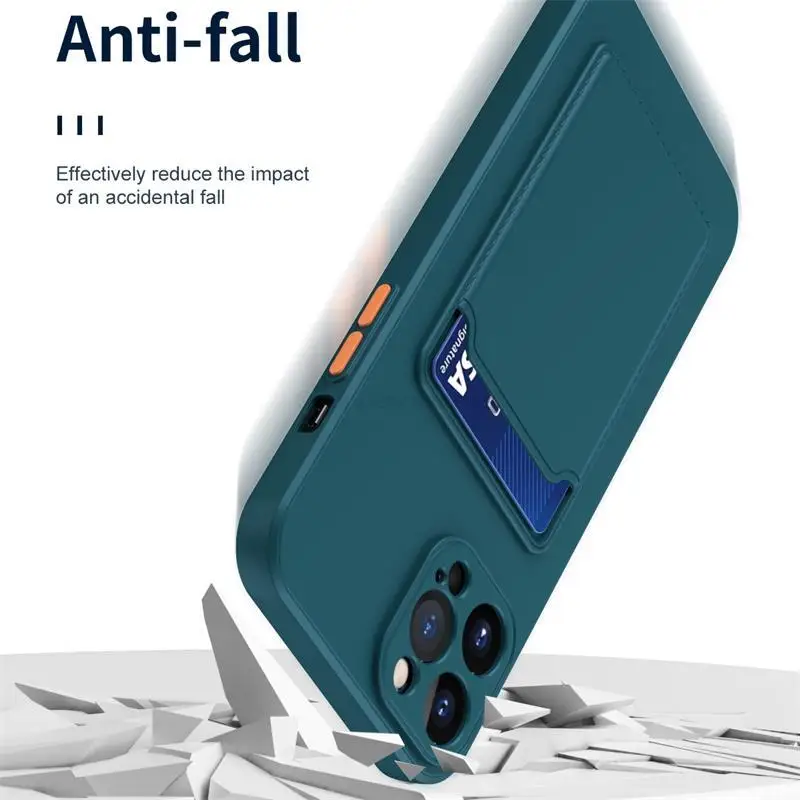 Card Holder Wallet Case For Poco M4 Pro Cases For Xiaomi Poco M 4 Pro M4Pro PocoM4 Pro 5G NFC Shockproof Liquid Silicone Cover image 5