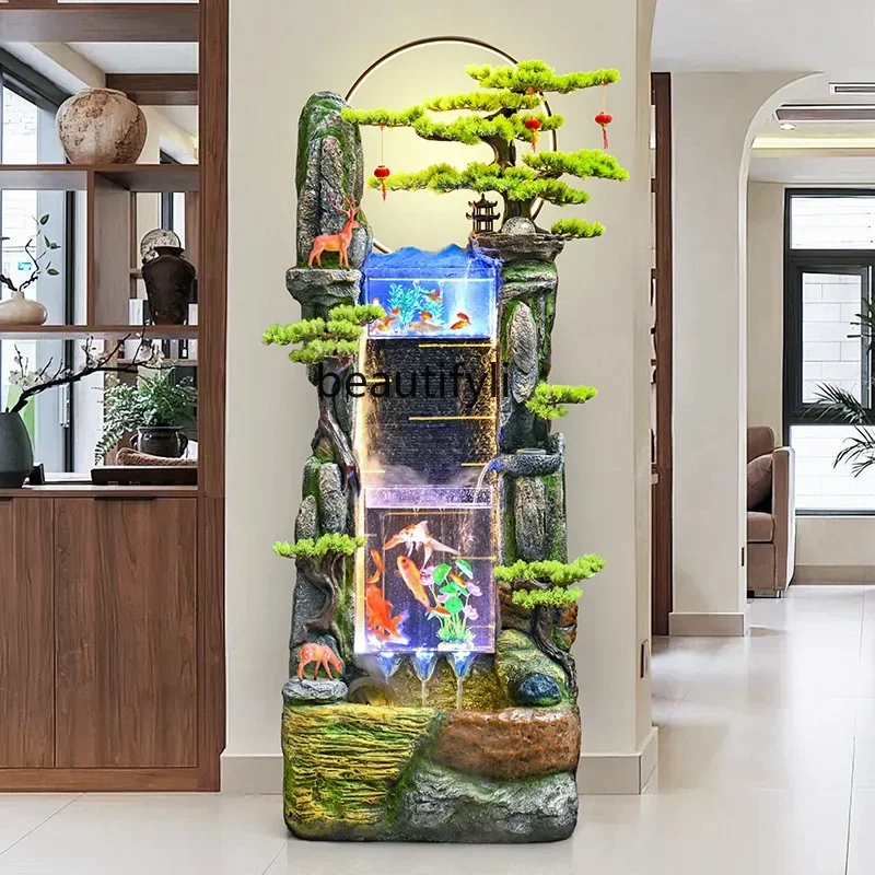 

Flowing water fountain living room balcony office courtyard circulation feng shui wheel humidification housewarming ornament