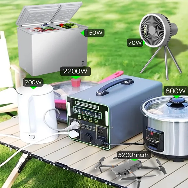 3500W 4000Wh Scalable Portable Solar Bank Rechargeable Emergency Camping Energy Generator with CAN Communication Port