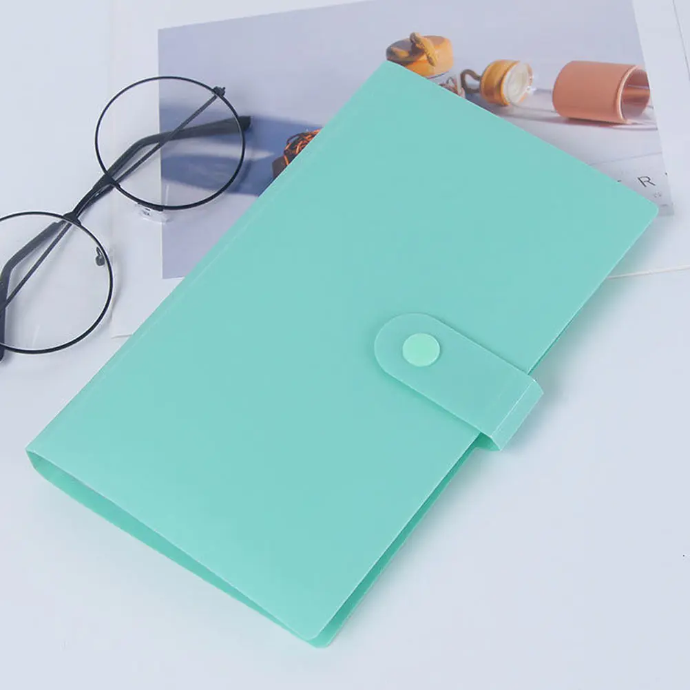 1 وحدة تخزين بطاقات الكتاب لبطاقات الألعاب والصور أداة جمع البطاقات البلاستيكية شديدة التحمل حجم محمول يناسب حقيبة الظهر