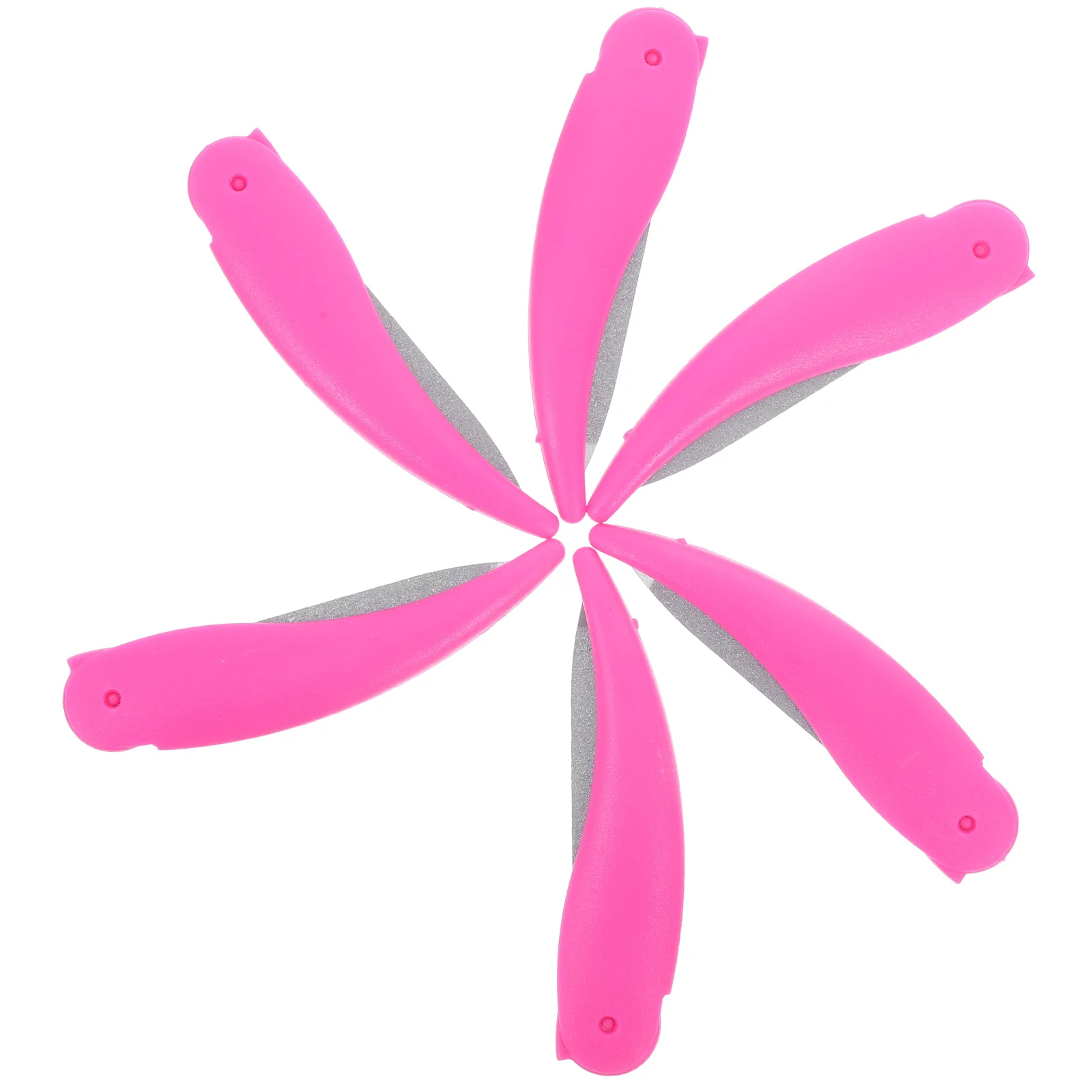

6pcs Nail Foldable Double Sided Polisher Travel Salon Supplies Manicure Metal Nail Files Tools Portable Metal Files