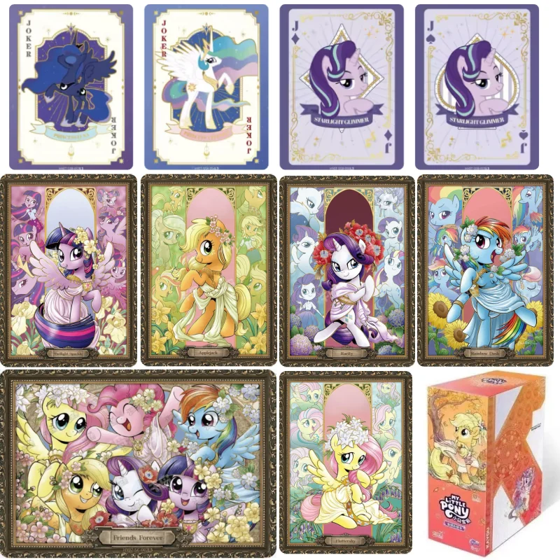 

Подлинная карточная игра KAYOU My Little Pony серии 7 My Little Pony, коробка для карточек «Дружба навсегда», редкие карты SC, игрушка в подарок