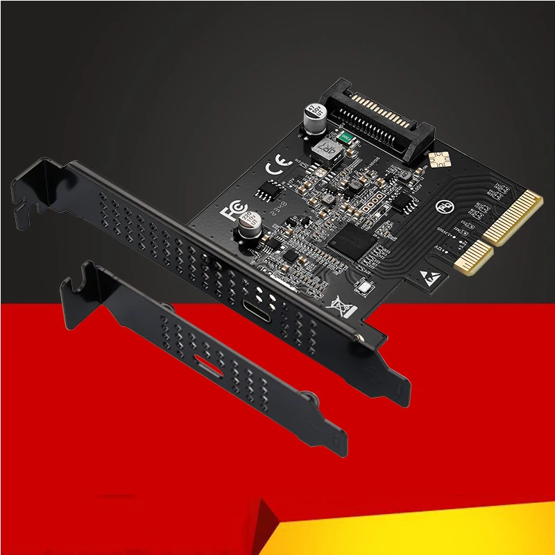 

USB 3.2 Type C PCI Express Type C Expansion Card PCIE Type C Adapter PCI E 4X Express to USB 3.2 Gen 2x2 20Gb Gen3 PCIE3.0 Riser