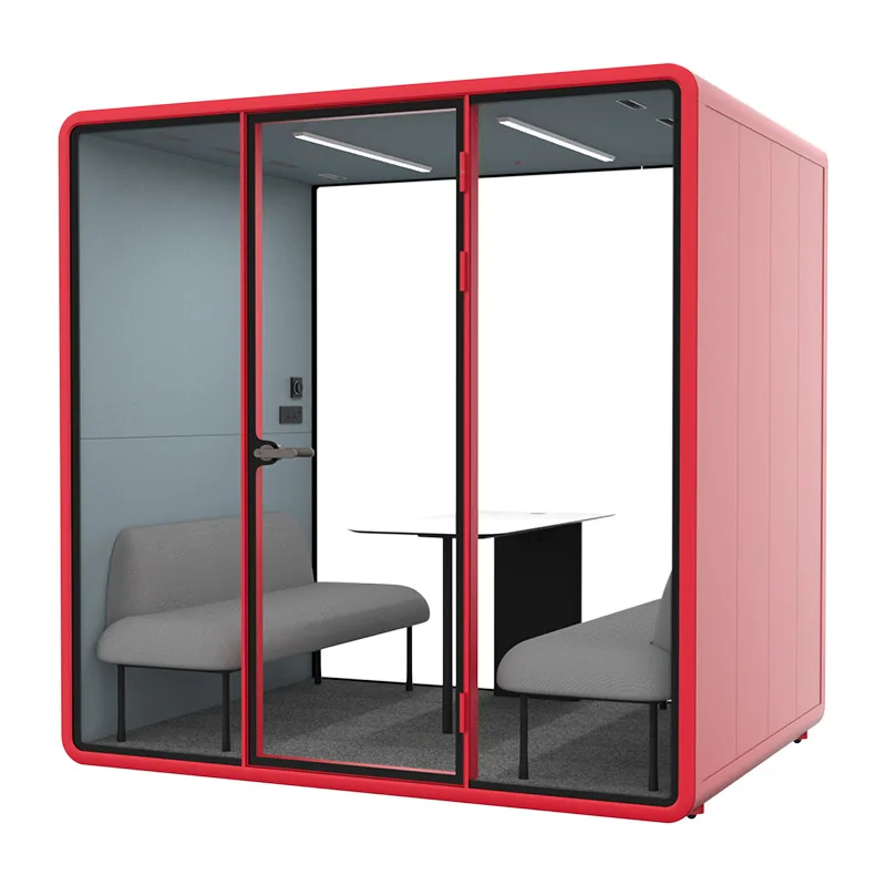 Quiet cabin, phone booth, reception and negotiation  piano  drum singing live stream, movable