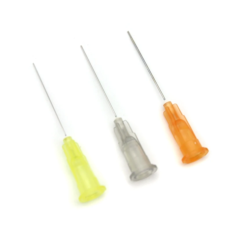 100Pcs Dental Endo Irrigation Needle Tip 25G/27G/30GA 30G End-Closed Side Hole Endo Syringe Root Canal Washing Needle Tip