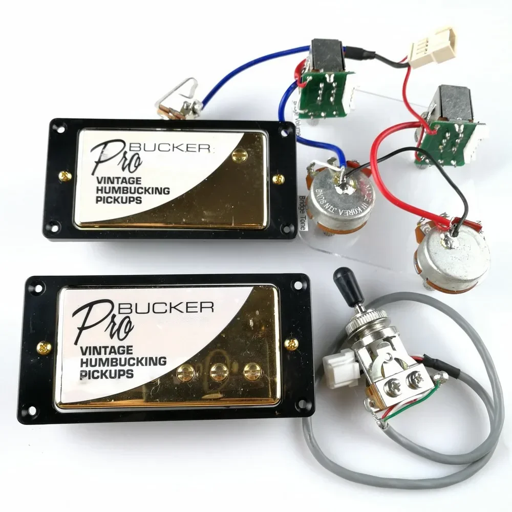 

Звукосниматели LP Standard ProBucker Alnico для электрогитары с золотым корпусом и профессиональным кабельным подключением для Epiphone.