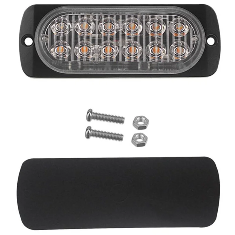 

Reliable-Circuit Board + LED Beads DC12-24V Pickup Flashing Light 12LED 112X41mm