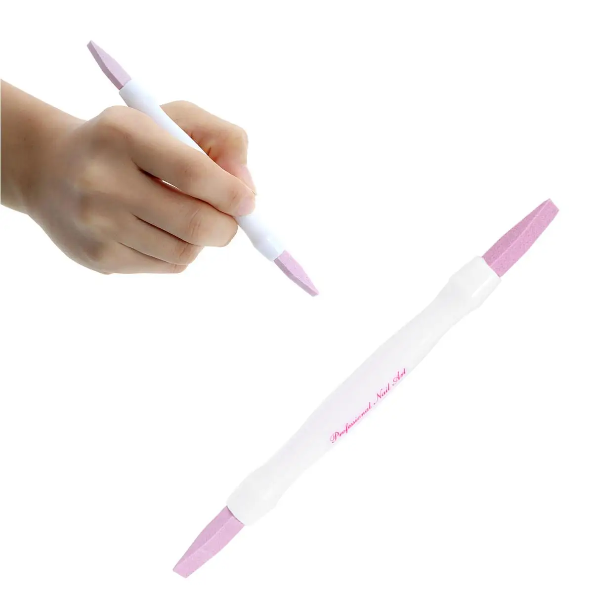 

2PCS Double-headed Rod Tools Nail File Dead Skin Remover Pumice Stick Manicure Buffer Polishing Pen