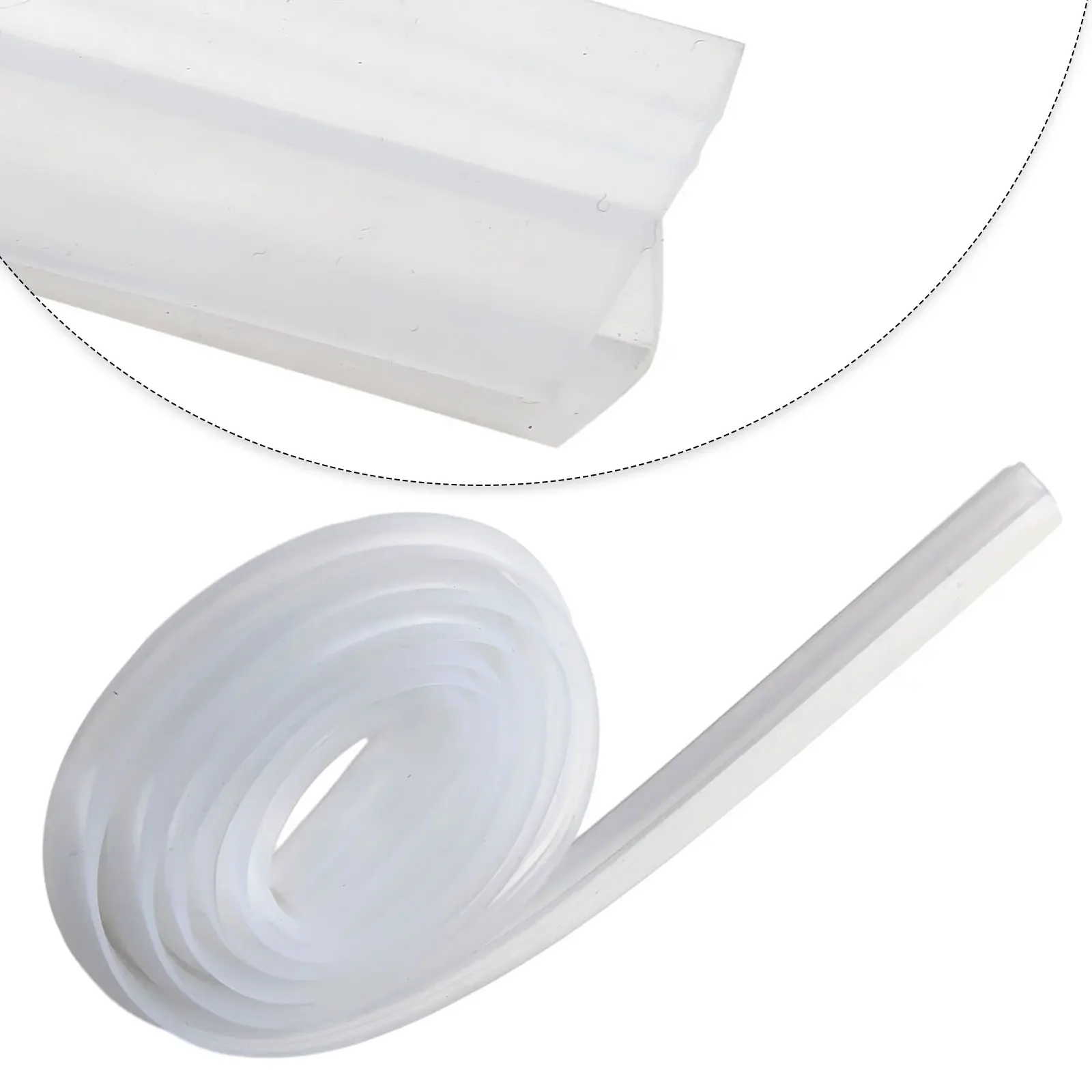 Door Weatherstrip Sealing Strip Strip Premium Silicone Rubber 2m Bathroom Door Seal Strip Provides a Watertight Seal