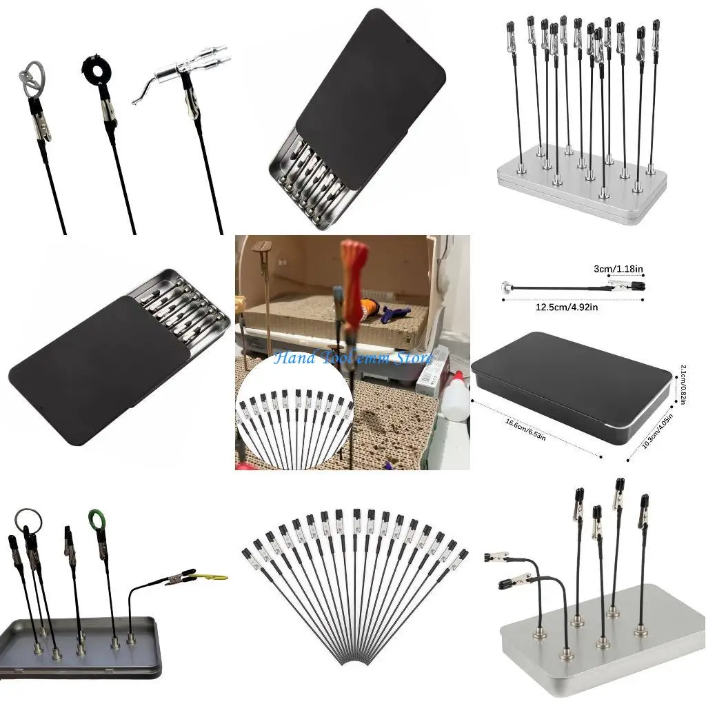 

H37F 12Pcs Bendable Stands Flexible Gripper For Crafts And Electronics Tasks