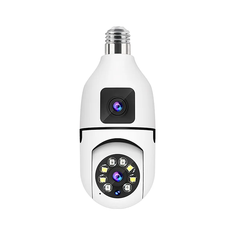 

E27 Wifi Dual Lens Camera 1080P 5MP 4K PTZ Surveillance Camera CCTV Outdoor IP Cam Security Smart Home AI Tracking