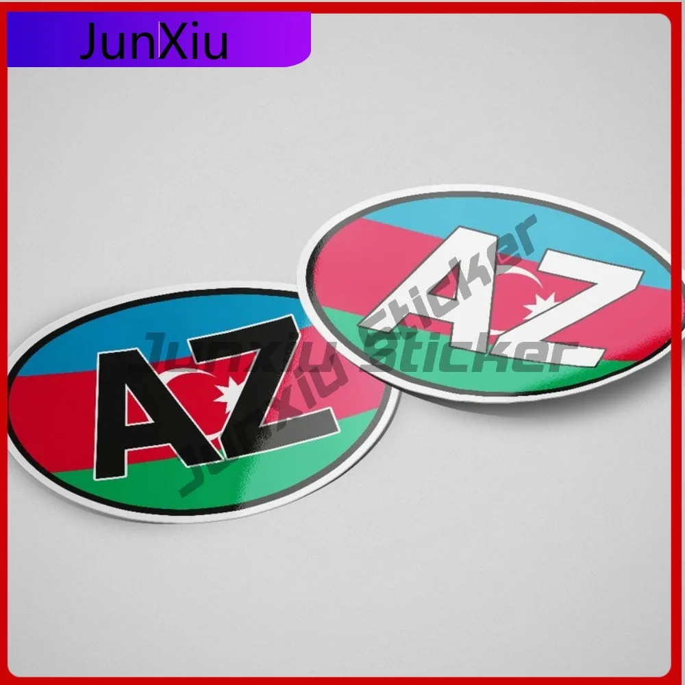 

Azerbaijan AZ Sticker Cool Motorcycle Helmet Laptops Creative Motorcycle Helmet Outdoor Safety Warnings Scratch Resistant Anti