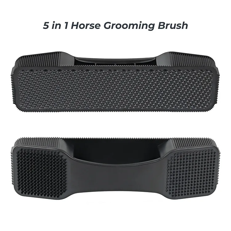 Horses Grooming Brush Pet Hair Removal Massage Sweat Cleaning Kit Grooming Horse Shedding Equestrian Horse Shedding Tool