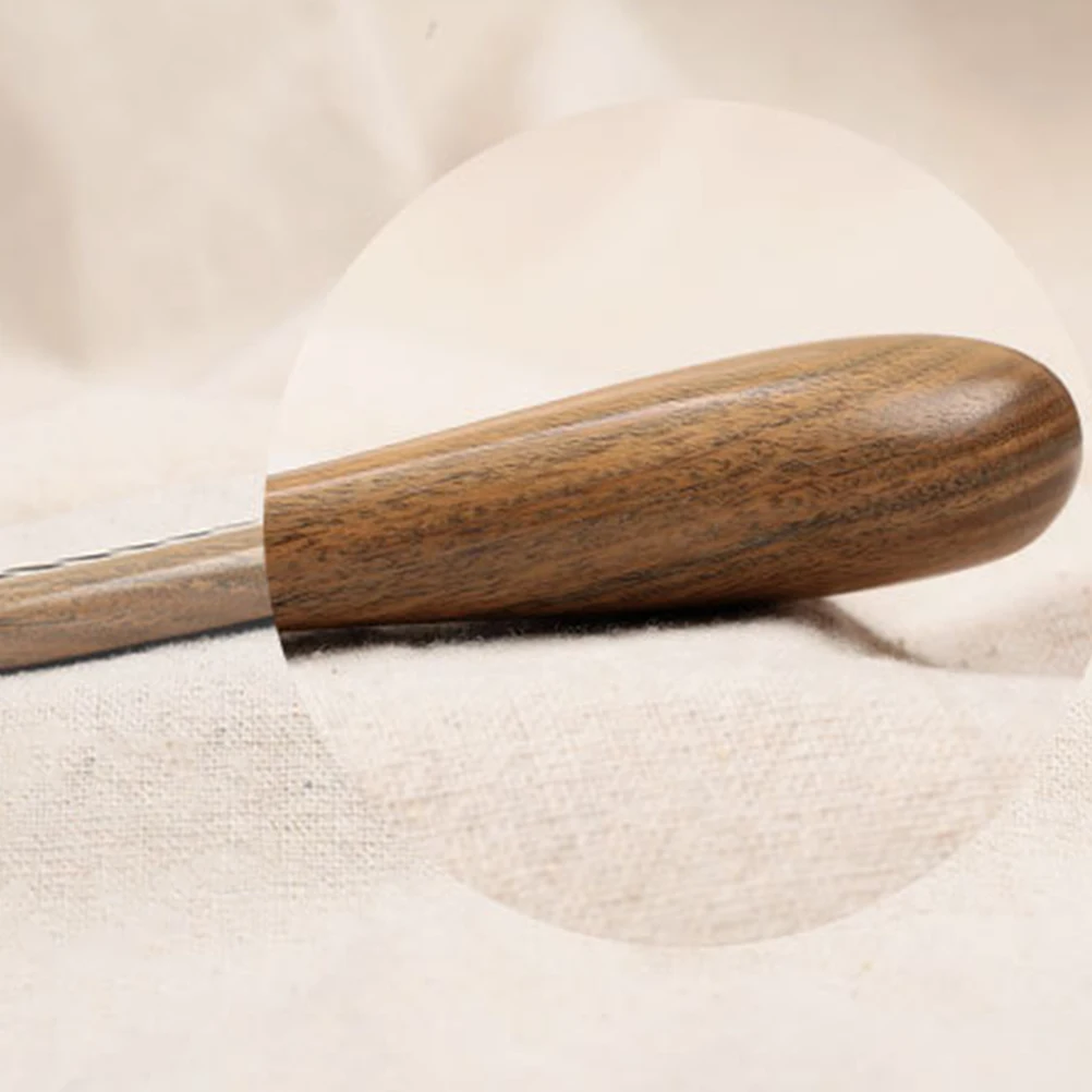 

Natural Sandalwood Comb Fine-Tooth Horn Scalp Massage Anti-Static Wood Round Handle Smooth Teeth Comfort Grip Massage