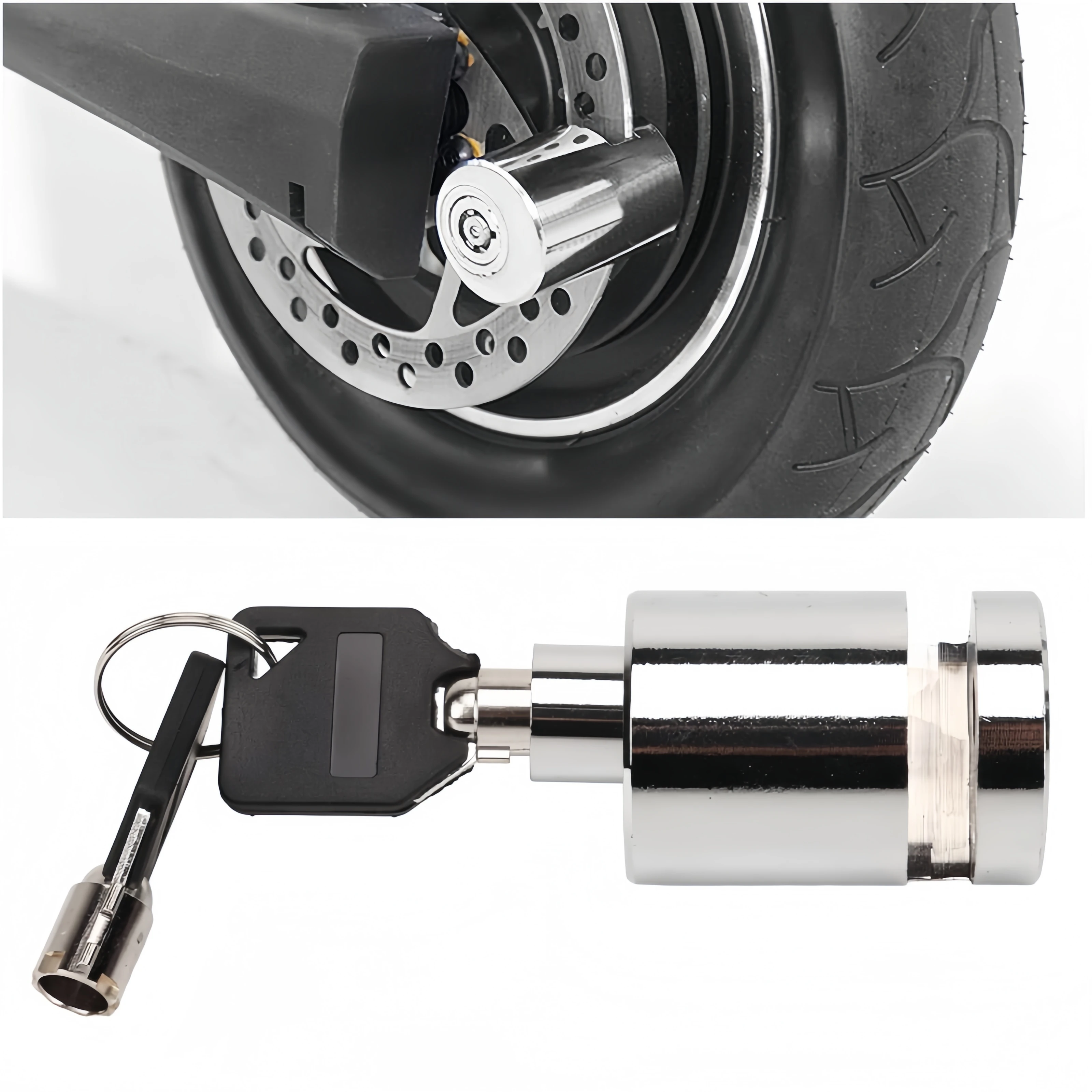 New bicycle disc brake lock motorcycle disc brake lock anti-theft lock mountain bike lock wheel lock disc lock riding equipment