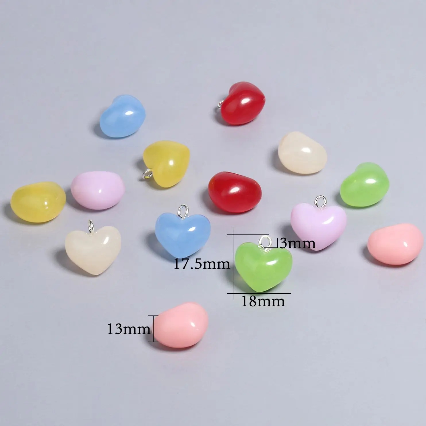 10pcs Mixed Cute Resin Star Charms for DIY Jewelry Making
