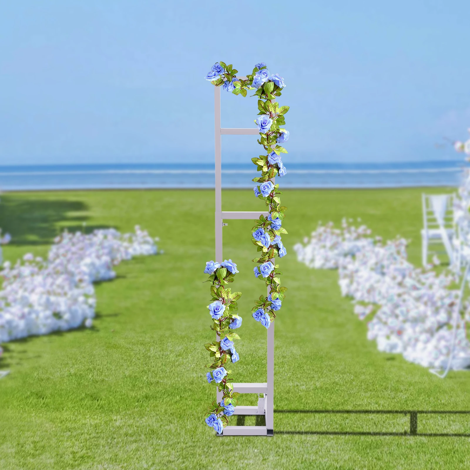 

Installation-Free Wedding Arch Backdrop Lightweight (11Lbs) & Foldable, Easy to Clean With Wet Rag For Space-Saving Storage