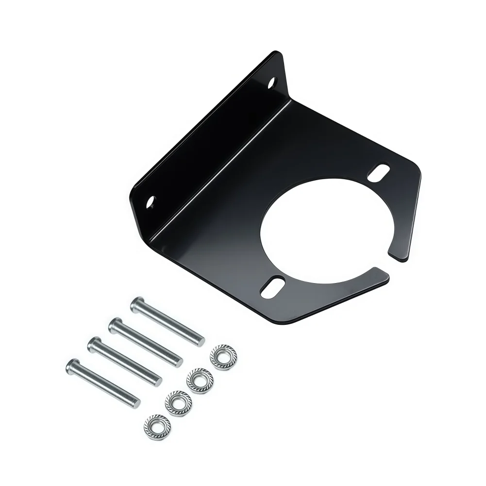 

Multi-Purpose 6 Way Trailer Connector Socket Mounting Bracket For Truck Caravan RV Boat Towing Accessories