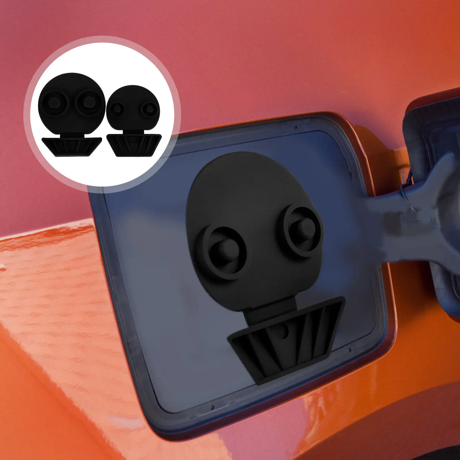

1Pair Electric Car Supply Accessory Ev Charger Plug Cover Premium Silicone Charging Port Protector Outdoor Indoor Use Universal