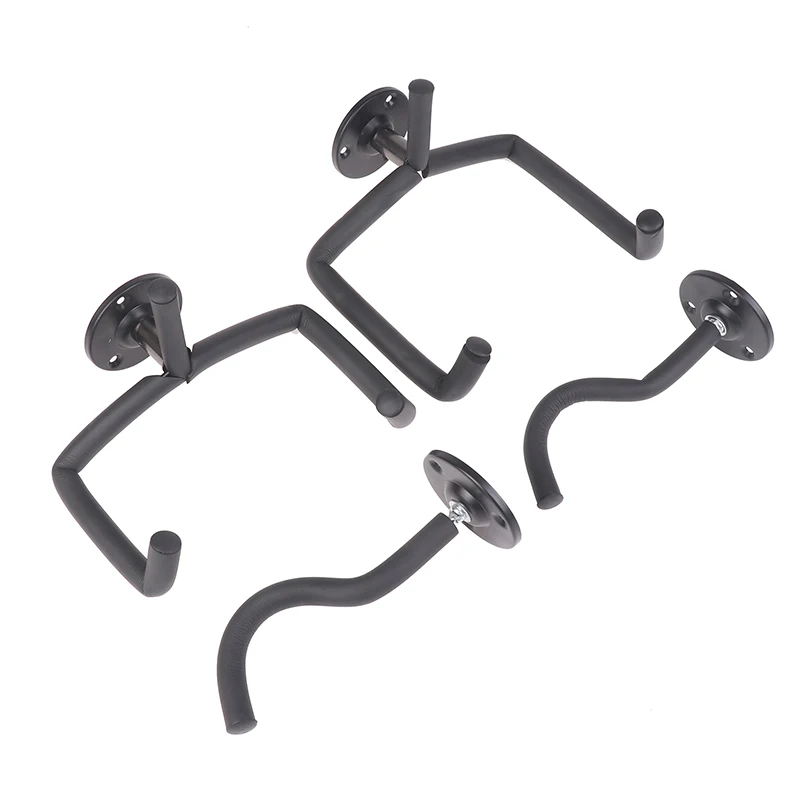 1pc horizontal preto metal guitarra montagem na parede cabide suporte para guitarra acústica baixo violinos mandolins slat display suporte
