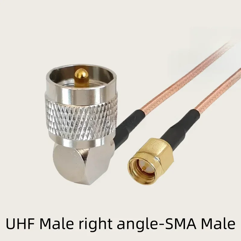 

RG316 Cable PL259 SO239 UHF Male right angle to SMA /RP SMA Male Female connector Low Loss Coaxial Pigtail Jumper