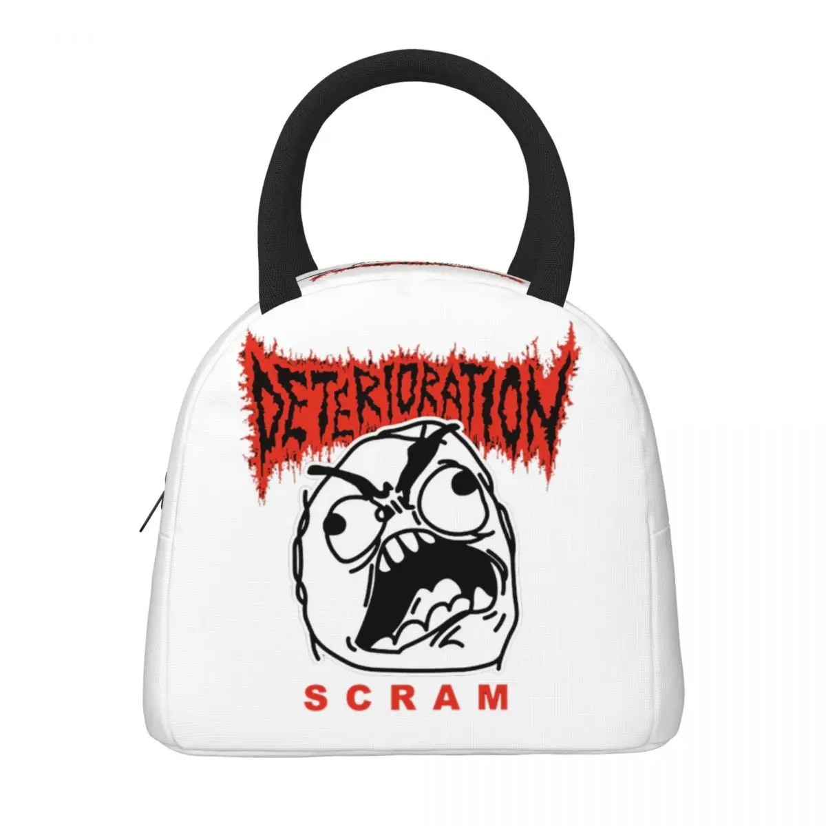 Deterioration Music Thermal Insulated Lunch Bag for School Portable Food Bag Container Men Women Thermal Cooler Lunch Boxes