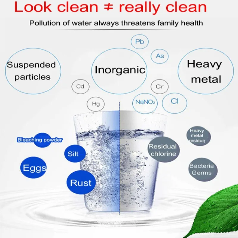 Kitchen dechlorination Water Purifier Pressurized Shower Faucet