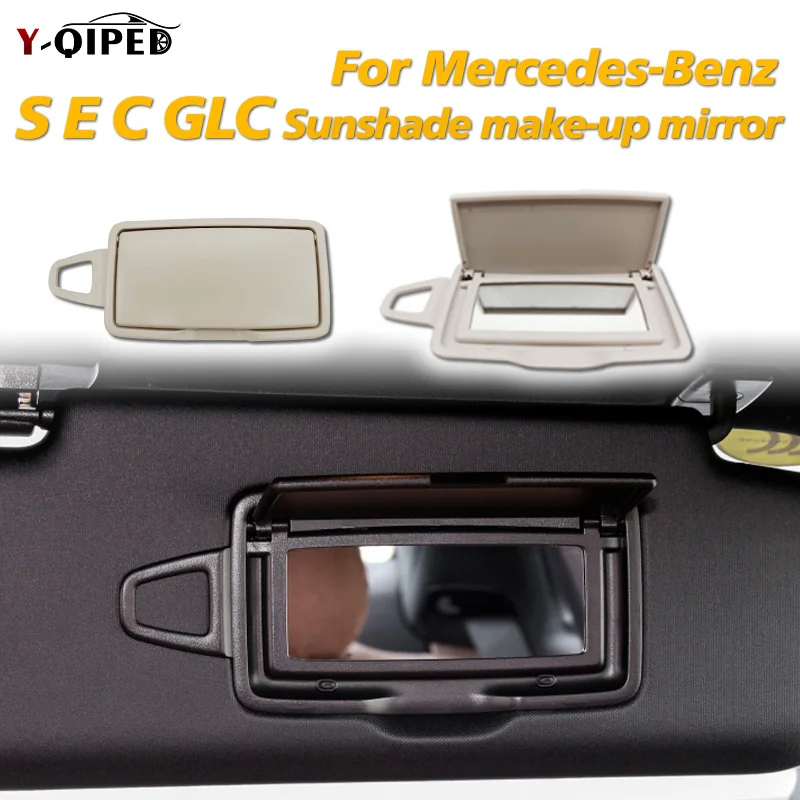 

Sun Shade Visor Makeup Cosmetic Mirror Cover For Mercedes Benz W166 w292 w205 w253 w222 GL Class ML Class GLE 166 810 0001