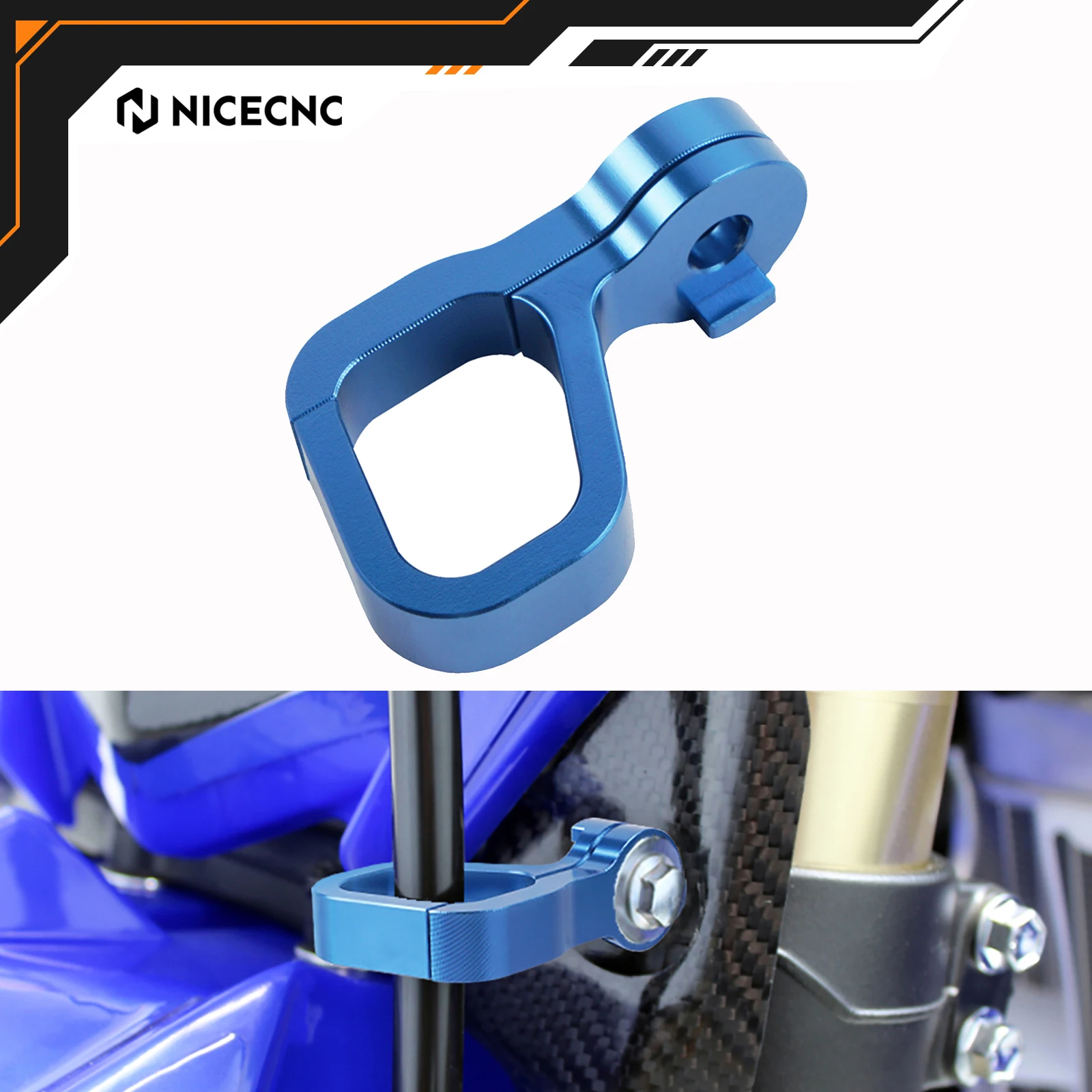 

NICECNC для Yamaha YZ250F YZ450F 2010-2022 WR250F WR450F YZ250FX YZ450FX передний тормозной шланг держатель шланга зажим направляющая кабеля