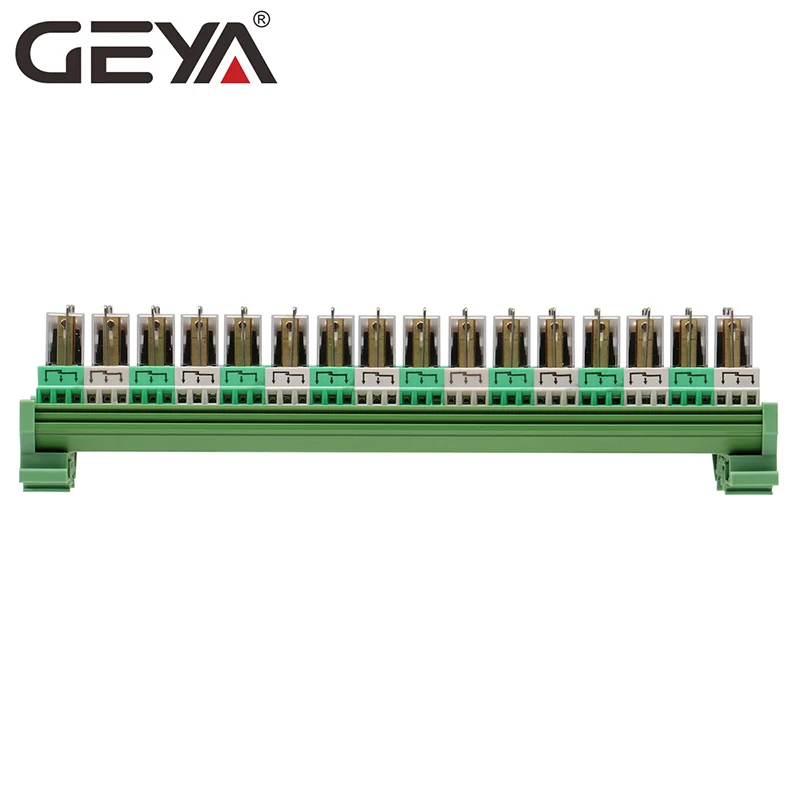 GEYA NG2R 16 Channel Relay Board 1NO 1NC Din Rail Relay Module OM Relay Plug