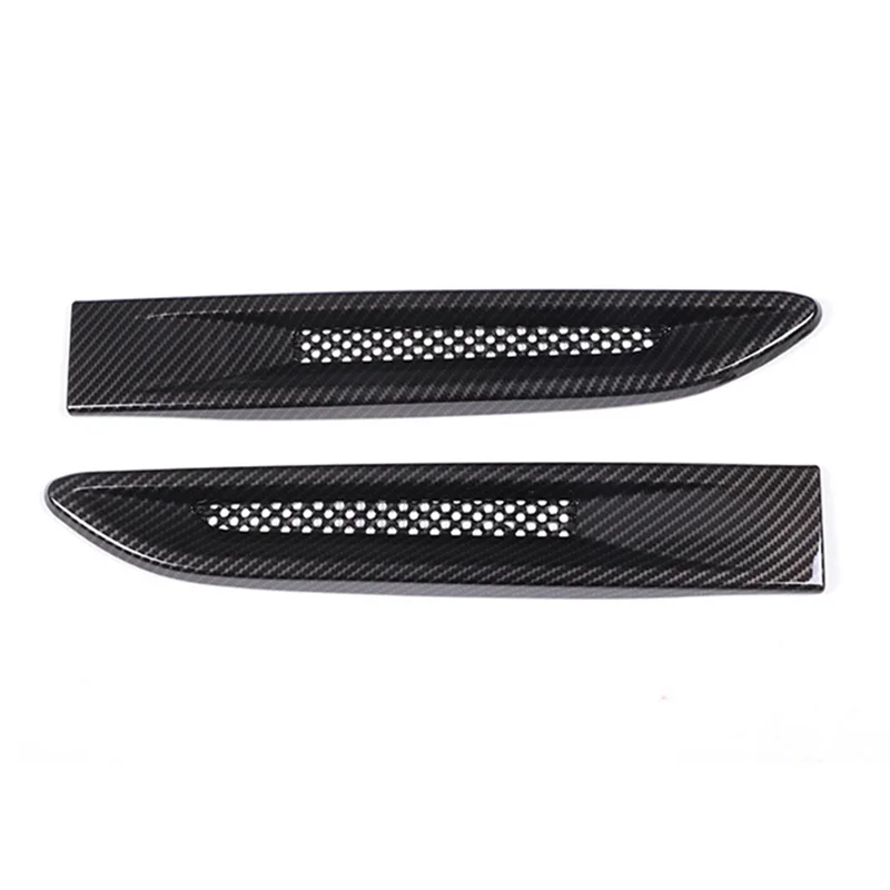 Fender Side Air Vent for Jaguar XF XFL XE F-Pace F Pace X761 Car Body Outlet Cover Trim Decorative Sticker Carbon Fiber