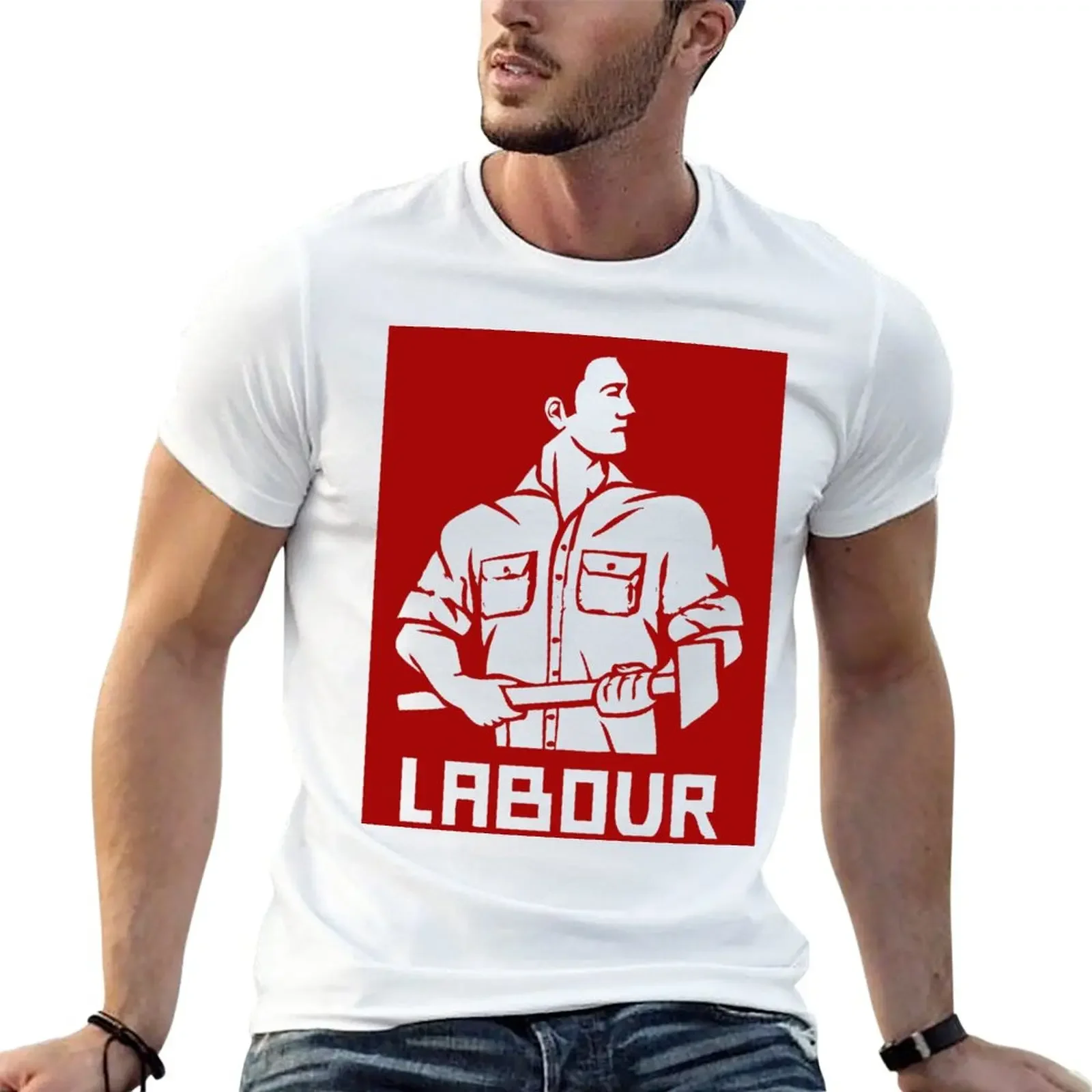 LABOUR MOVEMENT T-Shirt Aesthetic clothing graphic shirts customizeds graphic t shirts Men's t-shirt