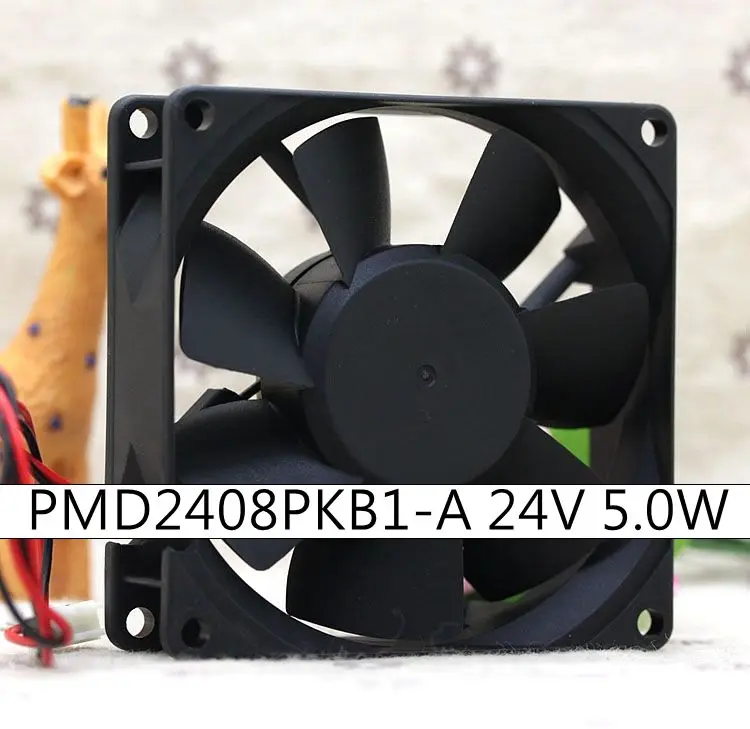 

PMD2408PKB1-A 80mm 24V 5.0W 8CM 8020 Frequency converter cooling fan