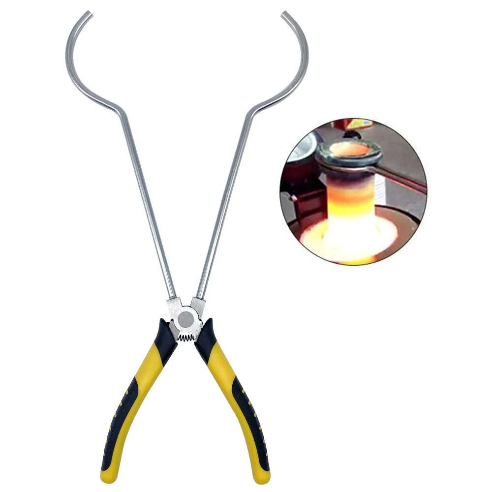

Premium Crucible Tongs for Casting Melting Soldering High Temperature Resistant Furnace Holder Professional Jewelry Tools
