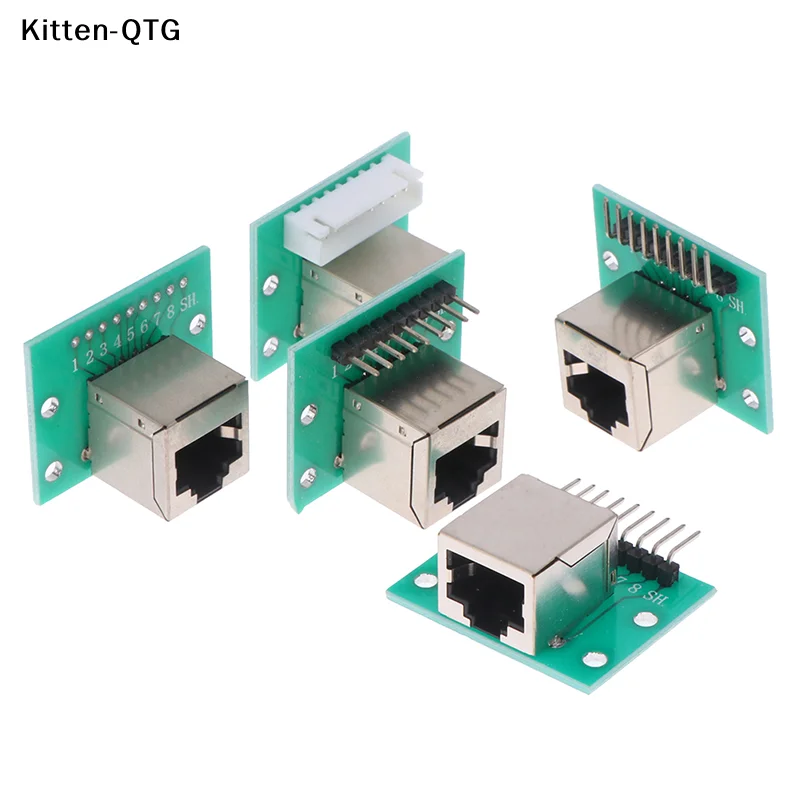 NEW 1Pc RJ45 Adapter Board To XH2.54 Modular Ethernet Connector Adapter Network Interface + Breakout Board + Pin Header