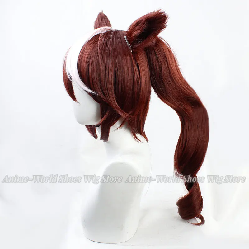 Umamusume: Pretty Derby Tokai Teio คอสเพลย์วิกผมหูผมหางม้าหยิกผู้หญิงสาวใหม่อายดอลเล่นบทบาท