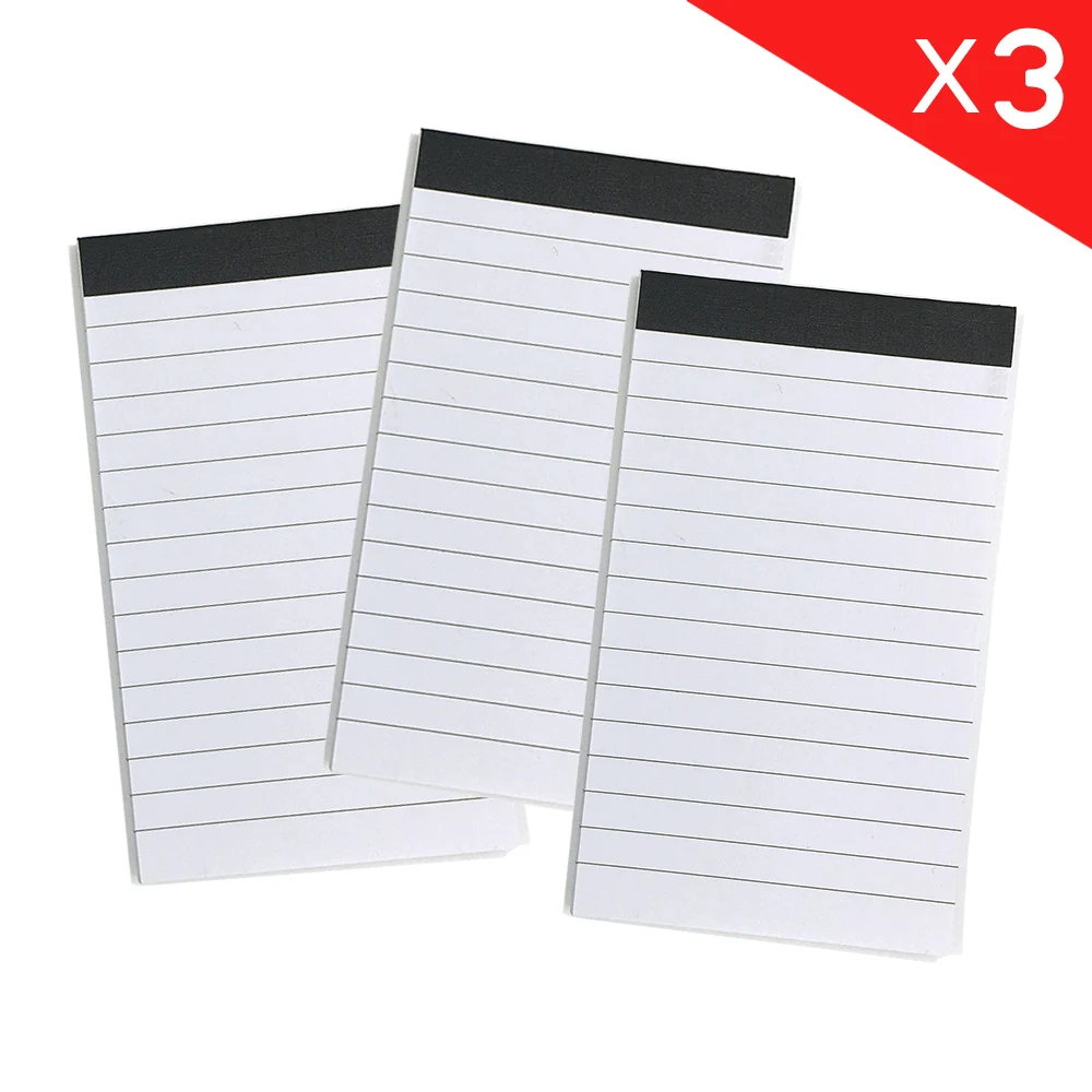 Mini Notepad portátil, A7 Planejador de bolso, Diário, Diário, Sketchbook, Escritório, Escola, Negócios, Papelaria, Notebook, 3 pcs por lote