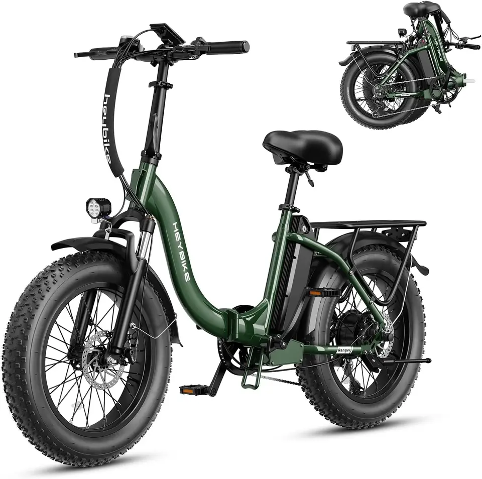 Ranger 2.0 Foldable Electric Bike for Adults,【1400W Peak Motor, 28+ MPH, 65 Miles Range】 20"×4 Fat Tire All-Terrain Ebik image 2