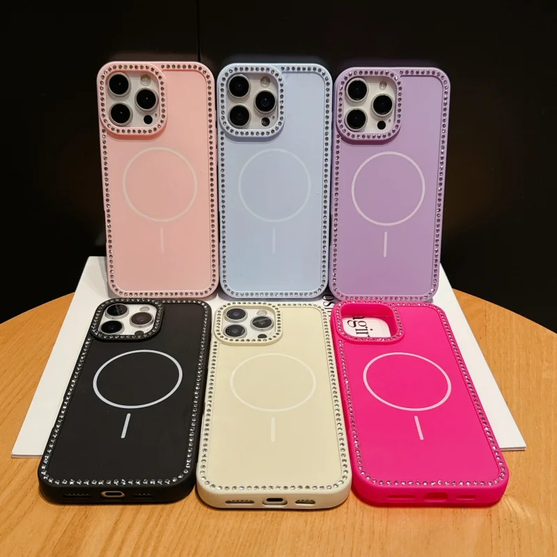 

New skin-friendly texture applicableiphone16promaxMagnetic wireless charging phone caseiphone15proMaxFashion13Simple14proAdvance