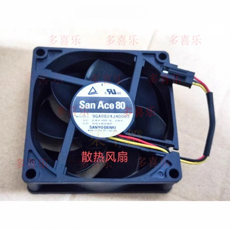 

EE для Sanyo 9GA0824J4D003 DC24V 0,28A 80MM 3-контактный инверторный охлаждающий вентилятор